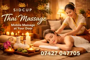 Mobile Thai massage therapist providing relaxing Thai massage service at home in Sidcup London