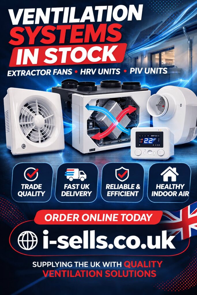 Extractor Fans • HRV Units • PIV Systems — all available now.Trade quality ventilation products with fast UK delivery.Order online today at i-sells.co.uk
