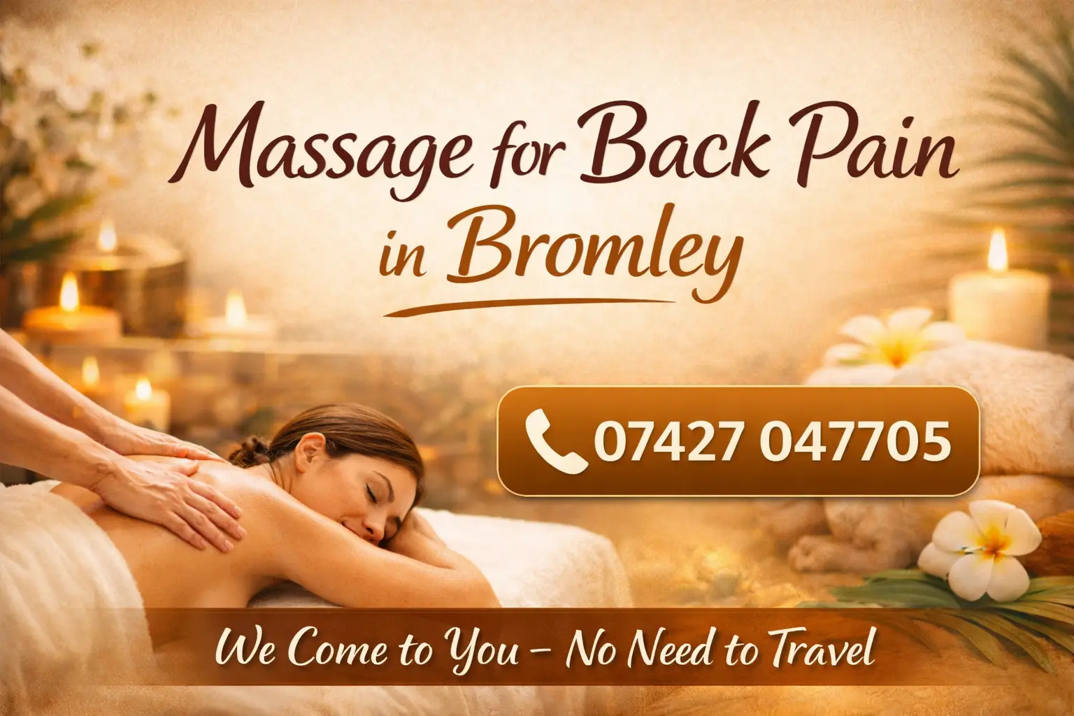 Massage for back pain Bromley – mobile Thai massage treatment by Coconut Bromley Thai Massage.